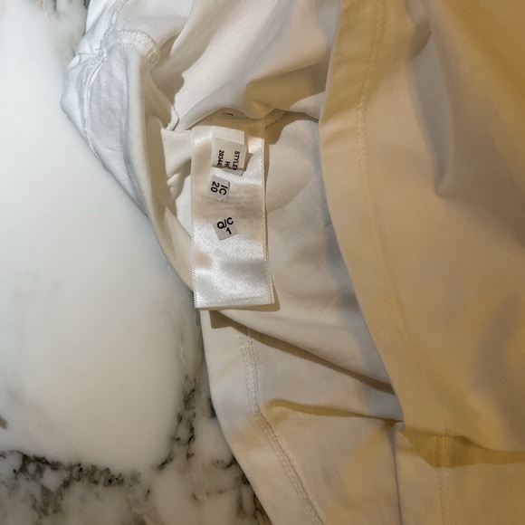 NWT Madewell Cotton Perfect Crewneck White TShirt pallet dust washed by hand - Picture 7 of 16